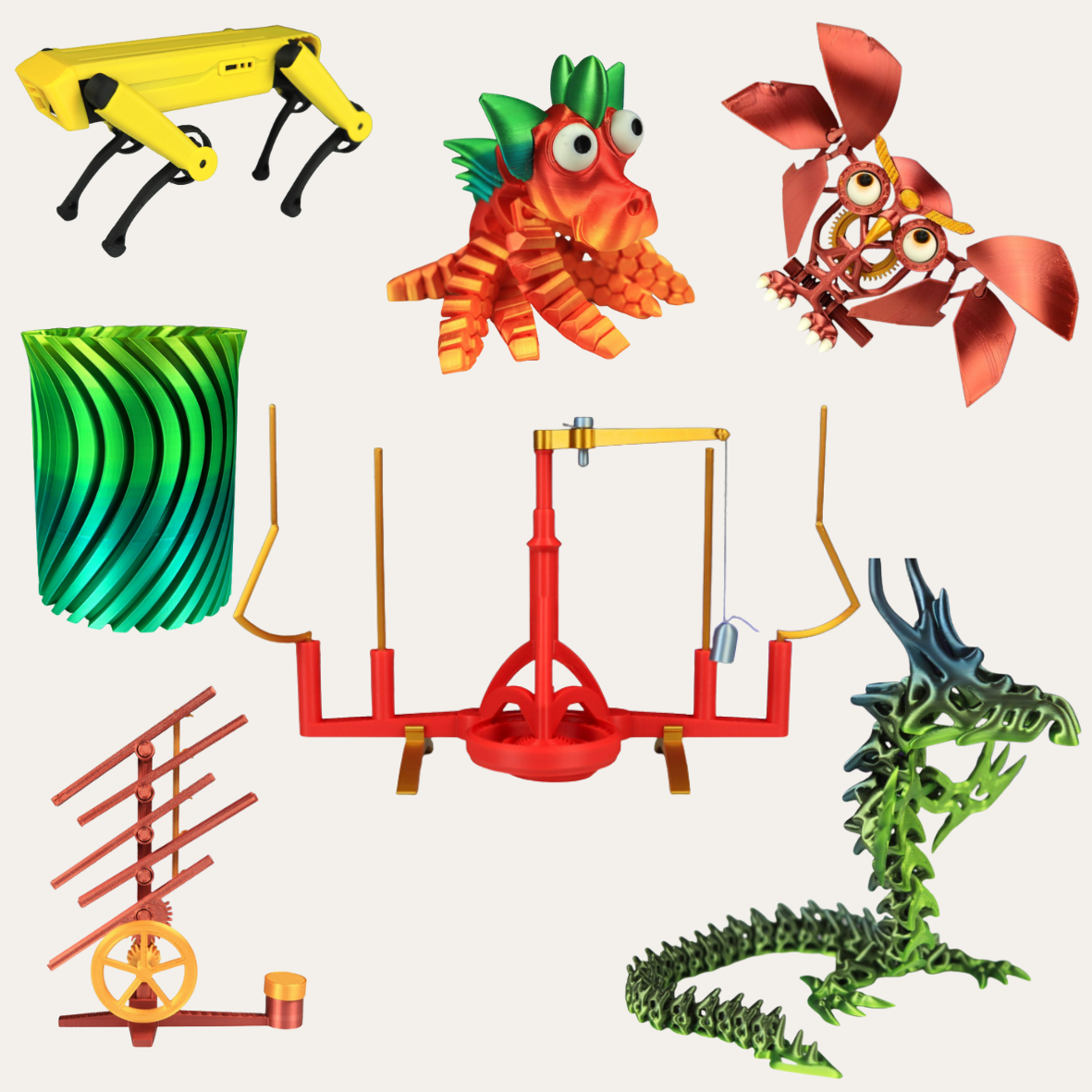 Modele Mechaniczne & Figurki Kolekcjonerskie 🤖🐉⚙️
