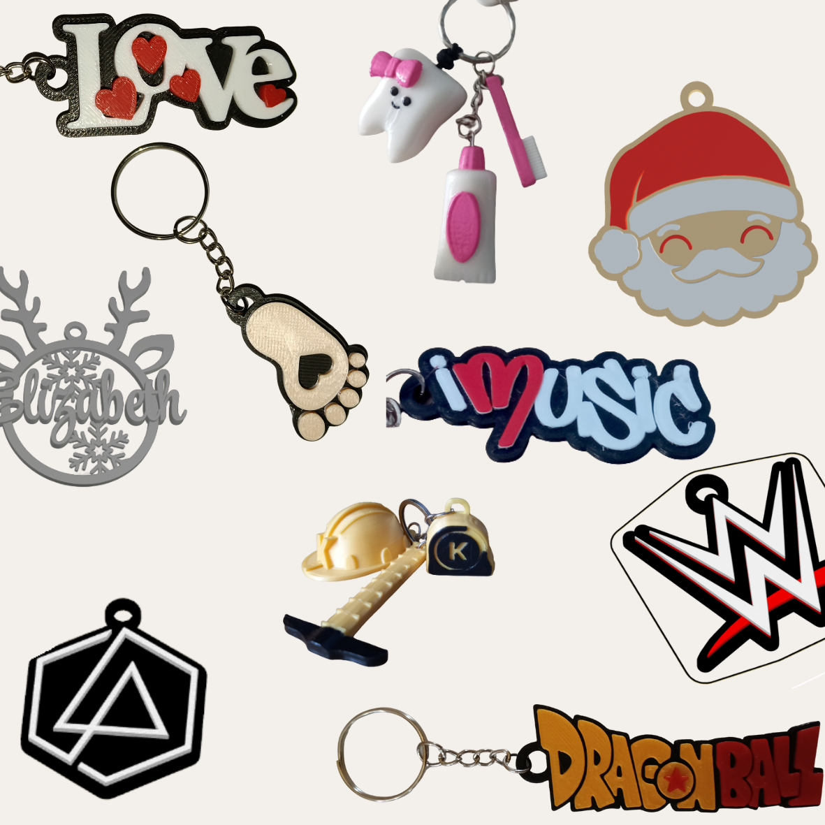 Breloki 3D i Dekoracje Personalizowane 🎨🔑🎄