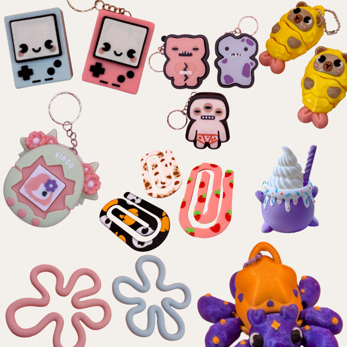 Kawaii & Fun 3D – Breloki, Klikery i Gadżety 🐢🎃💖