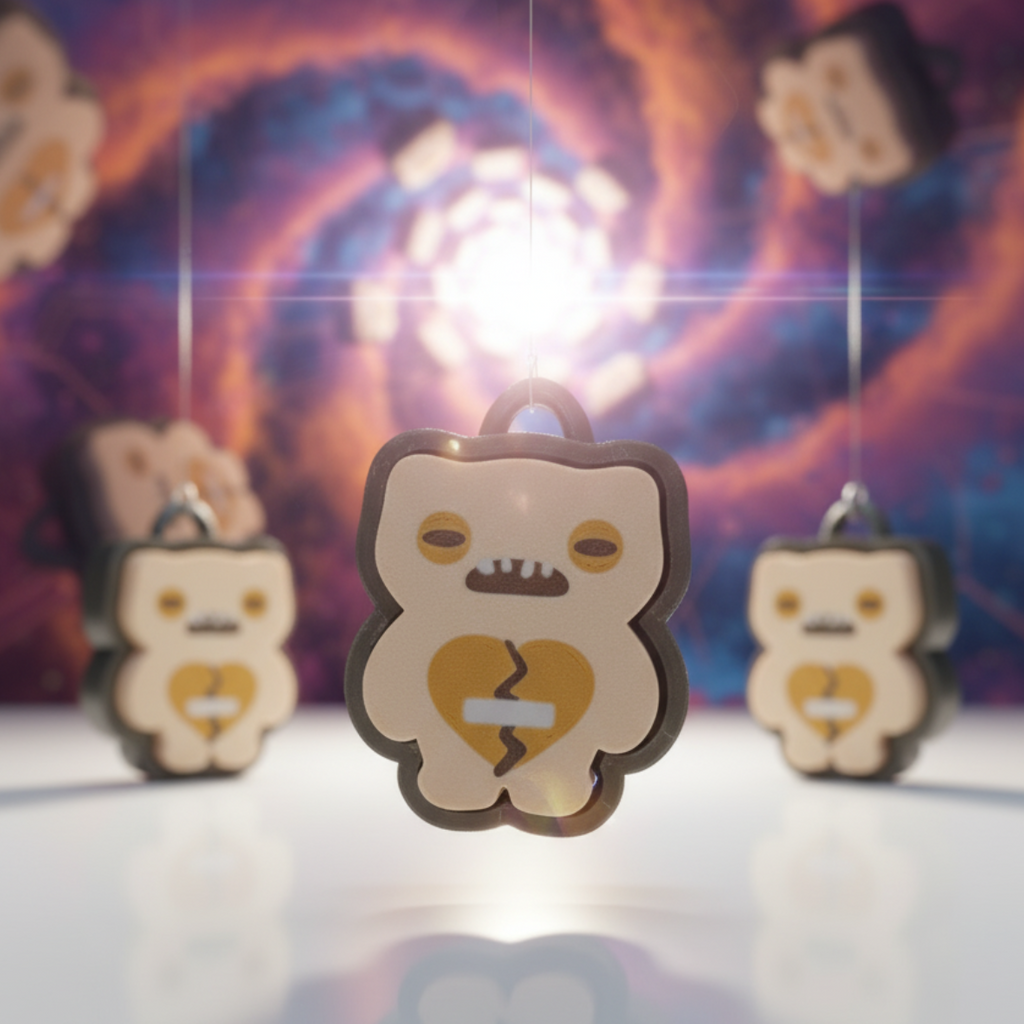 Fuggler Clicker – Antystresowy brelok z pękniętym sercem | Executive Toy