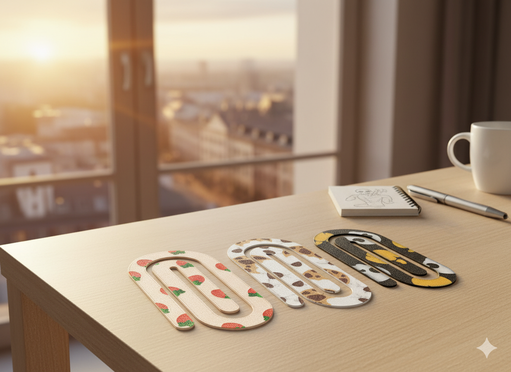 Komplet 3 Zakładek do Książek – Truskawka, Ciastko, Czaszka 🍓🍪💀