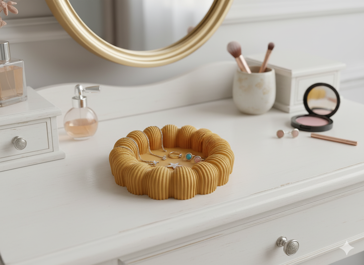 Elegancka Misa na Biżuterię i Drobiazgi – Nowoczesny Design 3D 🪞💍