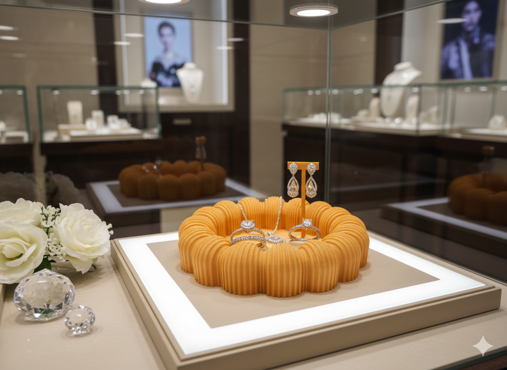 Elegancka Misa na Biżuterię i Drobiazgi – Nowoczesny Design 3D 🪞💍