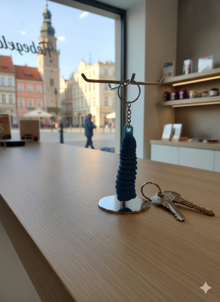 Ruchomy Brelok Robaczek 3D – kolorowy fidget z kolekcji Madi Studio