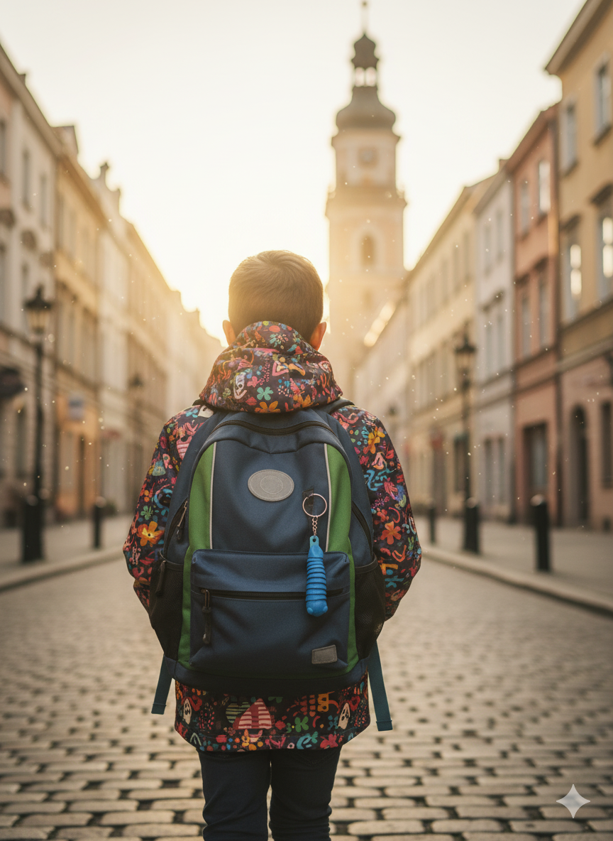 Ruchomy Brelok Robaczek 3D – kolorowy fidget z kolekcji Madi Studio