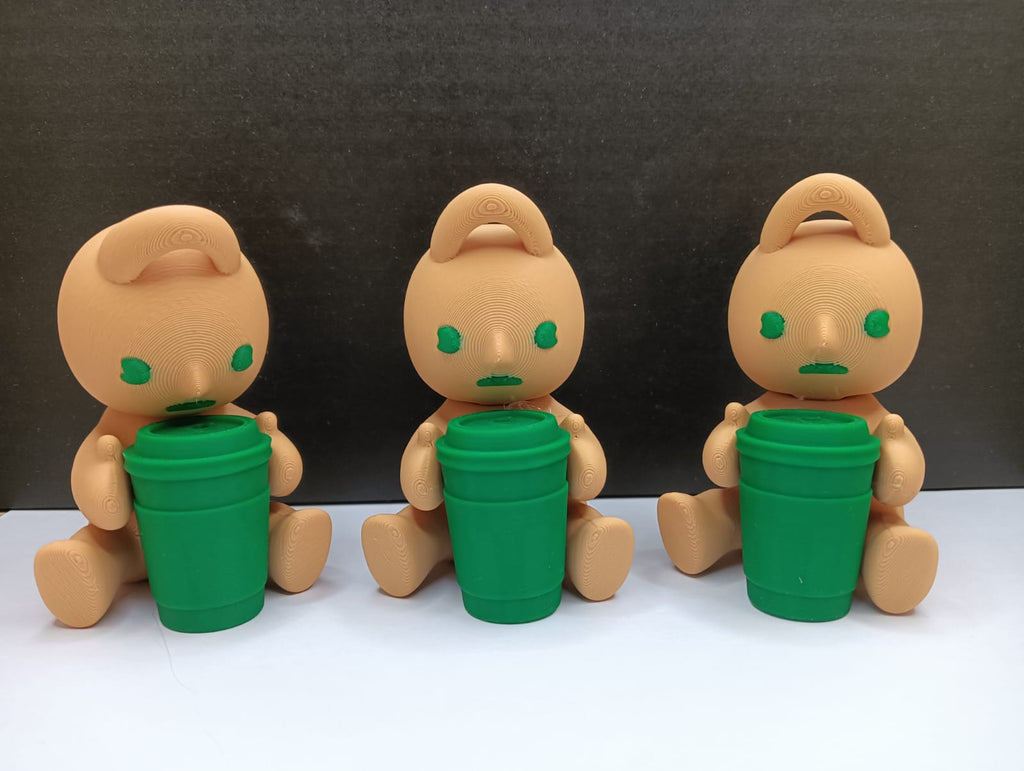 Smiski z Kubkiem Kawy – Figurka & Brelok 3D dla Miłośników Kofeiny ☕💚