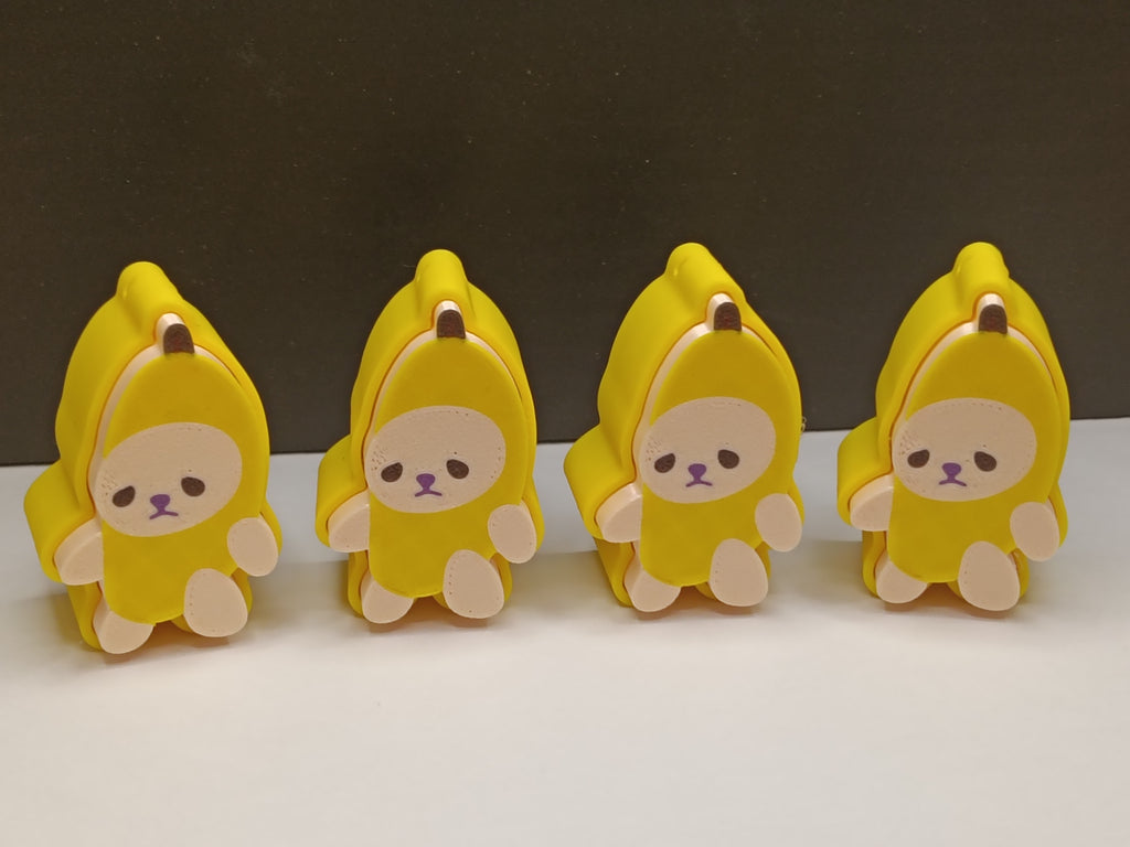 Kliker Antystresowy Brelok – Kot w Kostiumie Banana 🍌🐱